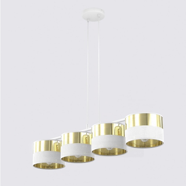Lampa wisząca LUX 4 WH GOLD - Emibig
