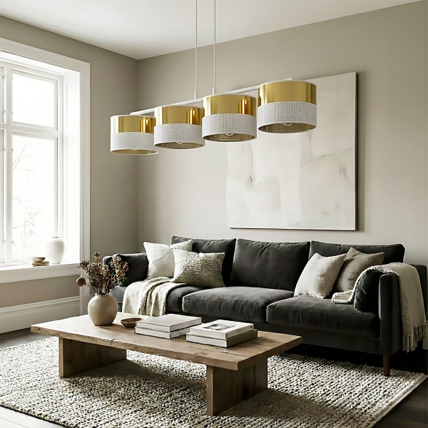 Lampa wisząca LUX 4 WH GOLD - Emibig