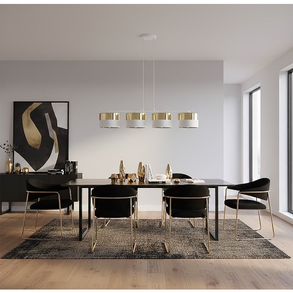 Lampa wisząca LUX 4 WH GOLD - Emibig