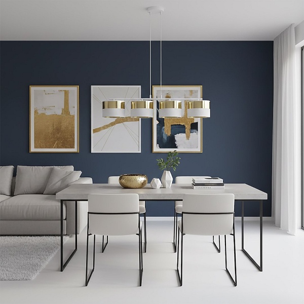 Lampa wisząca LUX 4 WH GOLD - Emibig
