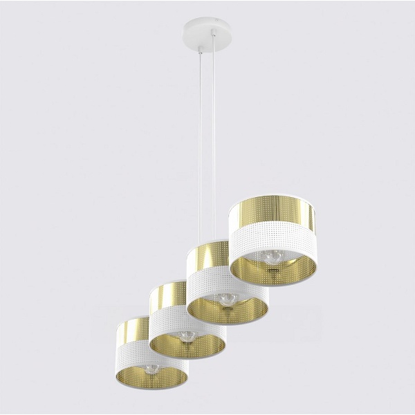 Lampa wisząca LUX 4 WH GOLD - Emibig