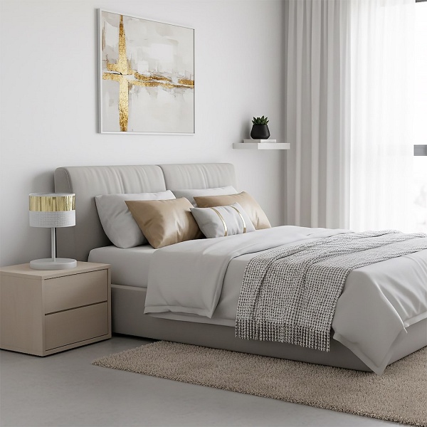 Lampka biurkowa LUX LN1 WH GOLD - Emibig