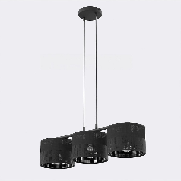 Lampa wisząca KARBON 3 BLACK - Emibig