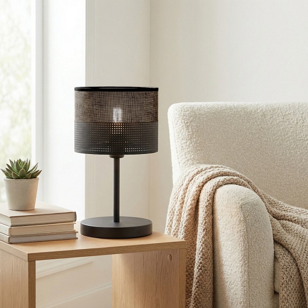 Lampka biurkowa KARBON LN1 BLACK - Emibig