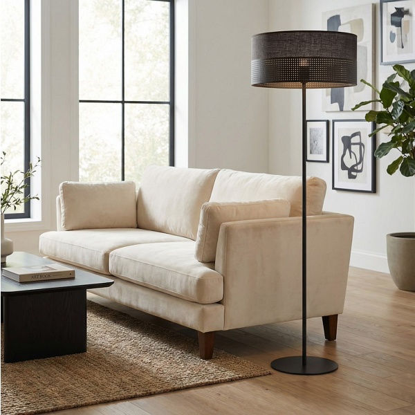 Lampa podłogowa KARBON LP1 BLACK - Emibig