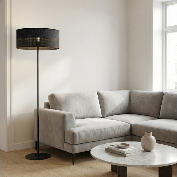 Lampa podłogowa KARBON LP1 BLACK - Emibig