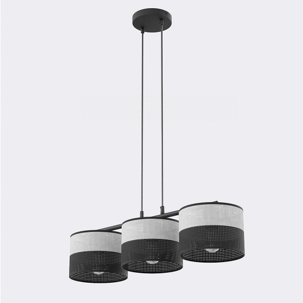 Lampa wisząca KARBON 3 BL GRAY - Emibig