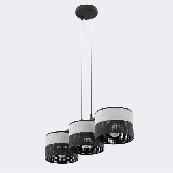 Lampa wisząca KARBON 3 BL GRAY - Emibig