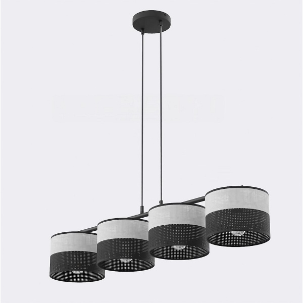 Lampa wisząca KARBON 4 BL GRAY - Emibig
