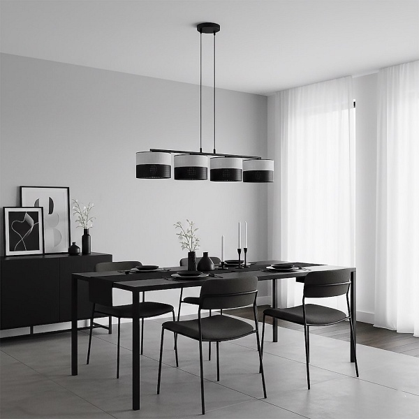 Lampa wisząca KARBON 4 BL GRAY - Emibig