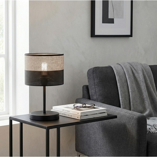 Lampka biurkowa KARBON LN1 BL GRAY - Emibig