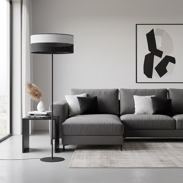 Lampa podłogowa KARBON LP1 BL GRAY - Emibig