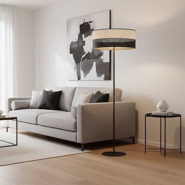 Lampa podłogowa KARBON LP1 BL GRAY - Emibig