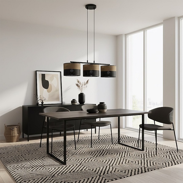 Lampa wisząca KARBON 3 BL BROWN - Emibig