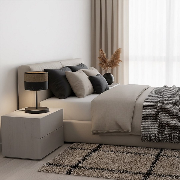 Lampka biurkowa KARBON LN1 BL BROWN - Emibig