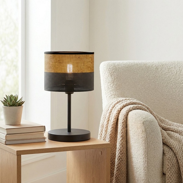 Lampka biurkowa KARBON LN1 BL BROWN - Emibig