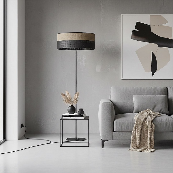 Lampa podłogowa KARBON LP1 BL BROWN - Emibig
