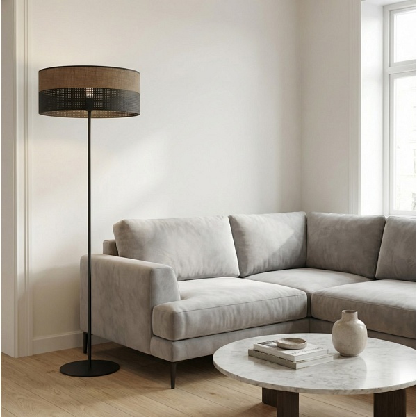 Lampa podłogowa KARBON LP1 BL BROWN - Emibig