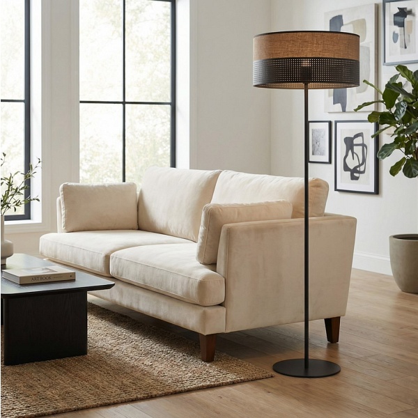 Lampa podłogowa KARBON LP1 BL BROWN - Emibig