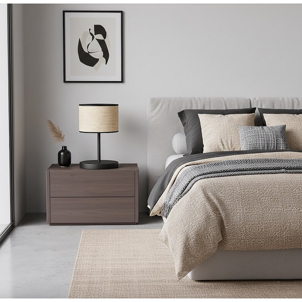 Lampka biurkowa ECO LN1 BL RATTAN - Emibig