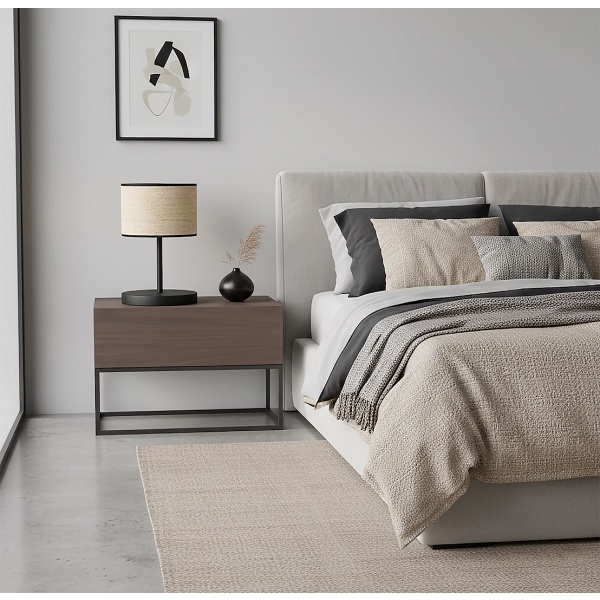 Lampka biurkowa ECO LN1 BL RATTAN - Emibig