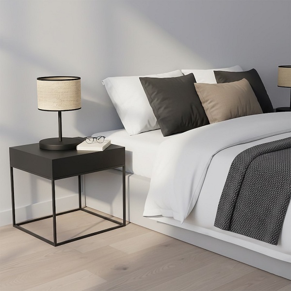 Lampka biurkowa ECO LN1 BL RATTAN - Emibig