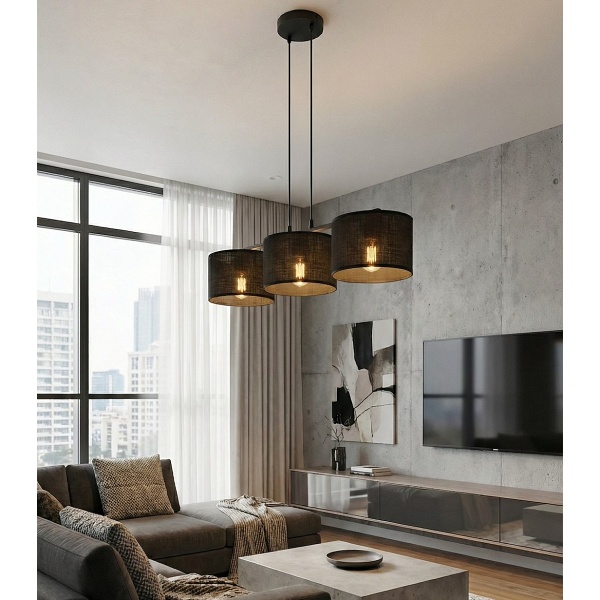Lampa wisząca ECO 3 BL BLACK - Emibig