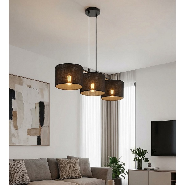 Lampa wisząca ECO 3 BL BLACK - Emibig
