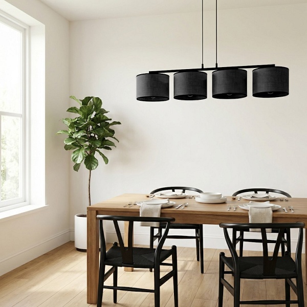 Lampa wisząca ECO 4 BL BLACK - Emibig