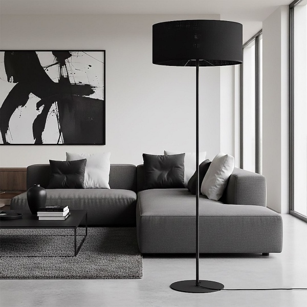 Lampa podłogowa ECO LP1 BL BLACK - Emibig