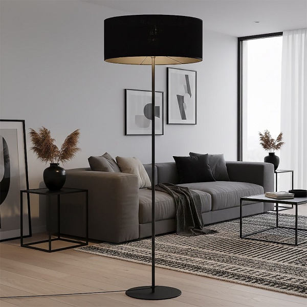 Lampa podłogowa ECO LP1 BL BLACK - Emibig
