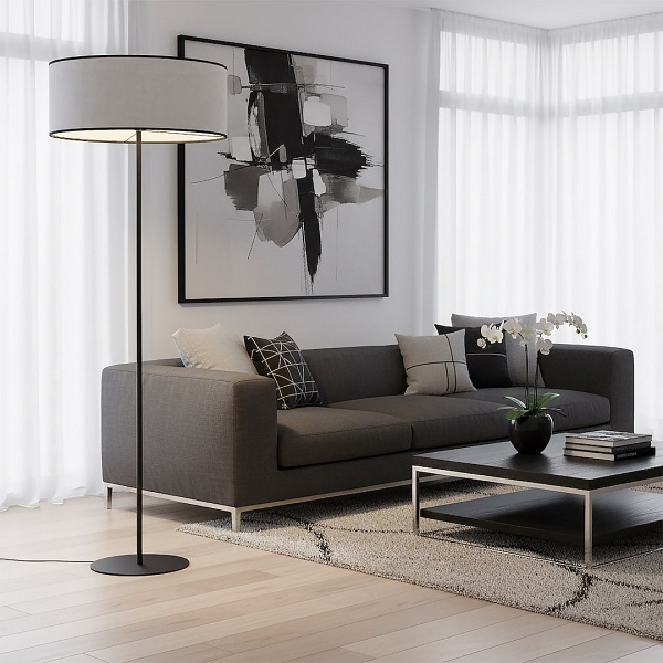 Lampa podłogowa ECO LP1 BL GRAY - Emibig