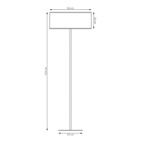 Lampa podłogowa ECO LP1 BL GRAY - Emibig