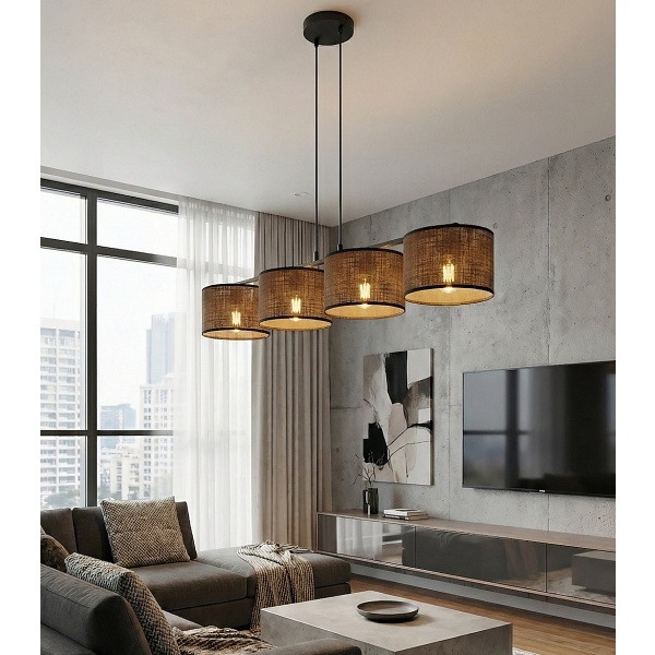Lampa wisząca ECO 4 BL BROWN - Emibig