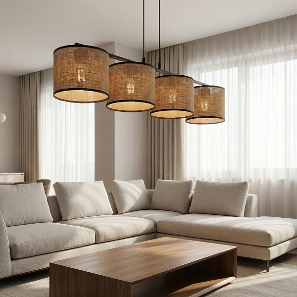 Lampa wisząca ECO 4 BL BROWN - Emibig
