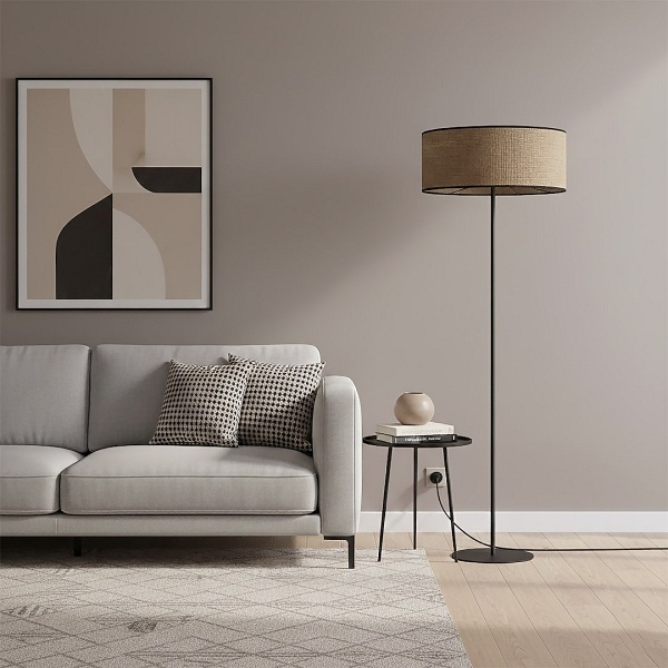 Lampa podłogowa ECO LP1 BL BROWN - Emibig