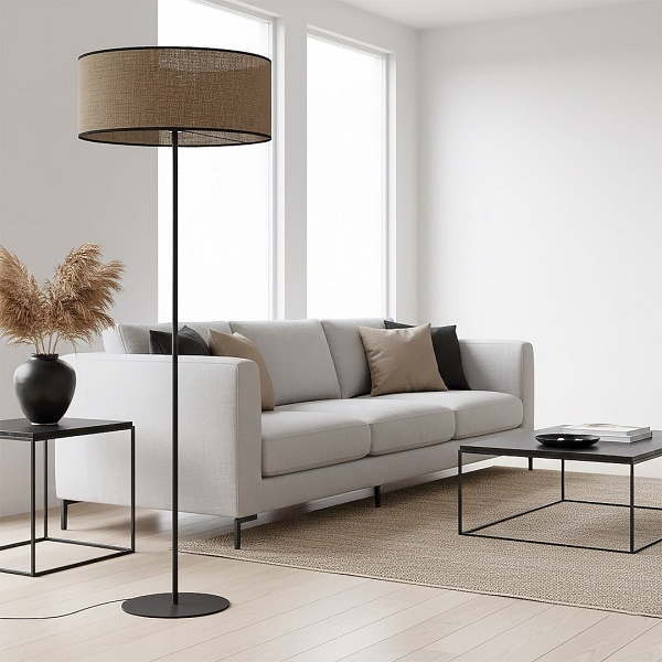 Lampa podłogowa ECO LP1 BL BROWN - Emibig