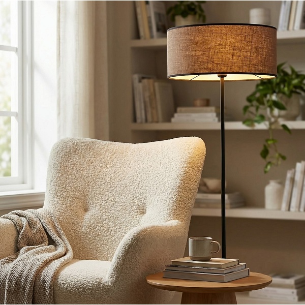 Lampa podłogowa ECO LP1 BL BROWN - Emibig