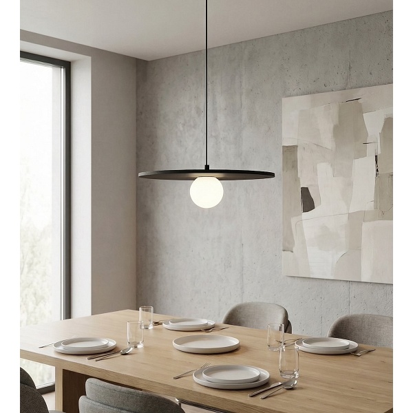 Lampa wisząca CALMA 1 BLACK - Emibig
