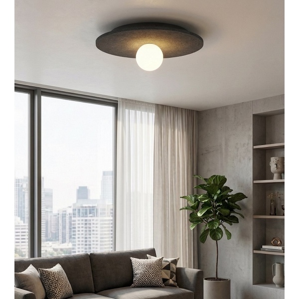 Lampa wisząca CALMA 1M BLACK - Emibig
