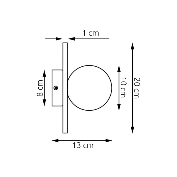 Lampa wisząca CALMA K1 BLACK S - Emibig