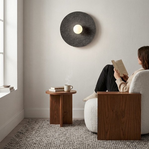Lampa wisząca CALMA K1 BLACK L - Emibig
