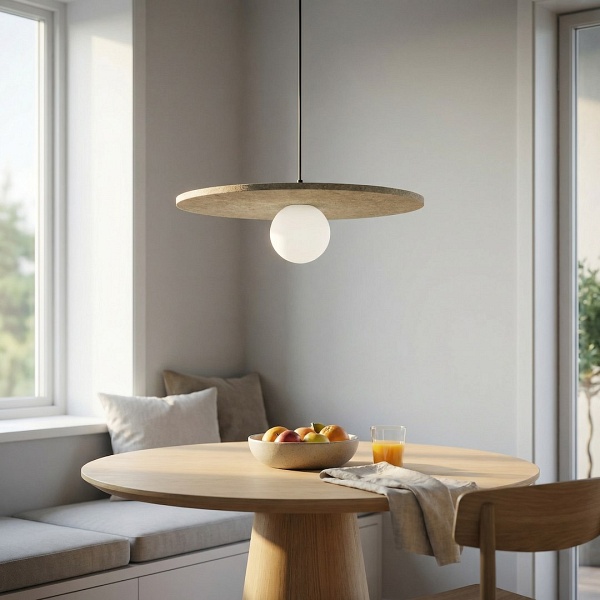 Lampa wisząca CALMA 1 BEIGE - Emibig