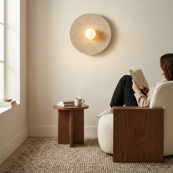 Lampa wisząca CALMA K1 BEIGE L - Emibig