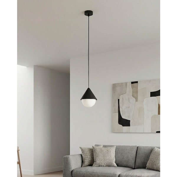 Lampa wisząca GIRO 1 BLACK - Emibig