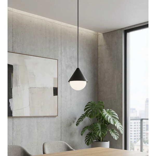 Lampa wisząca GIRO 1 BLACK - Emibig