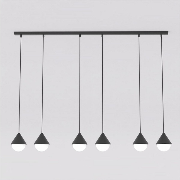 Lampa wisząca GIRO 6 PREM BLACK - Emibig
