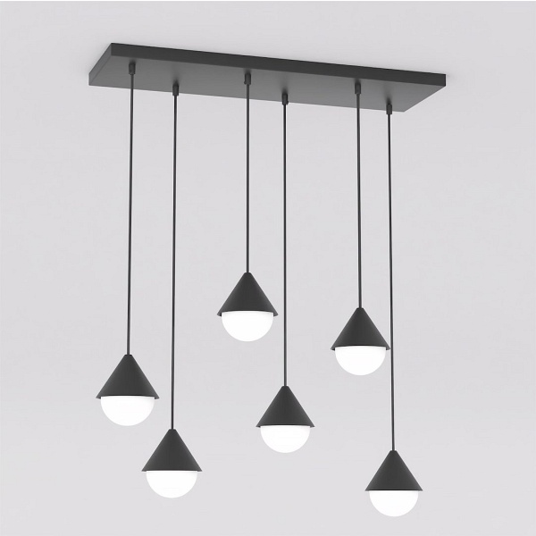 Lampa wisząca GIRO 6 BLACK - Emibig
