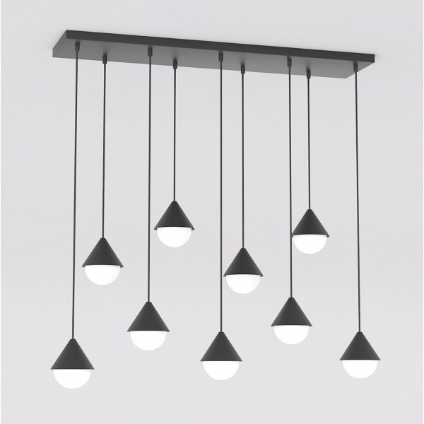Lampa wisząca GIRO 9 BLACK - Emibig