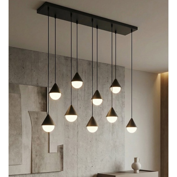 Lampa wisząca GIRO 9 BLACK - Emibig